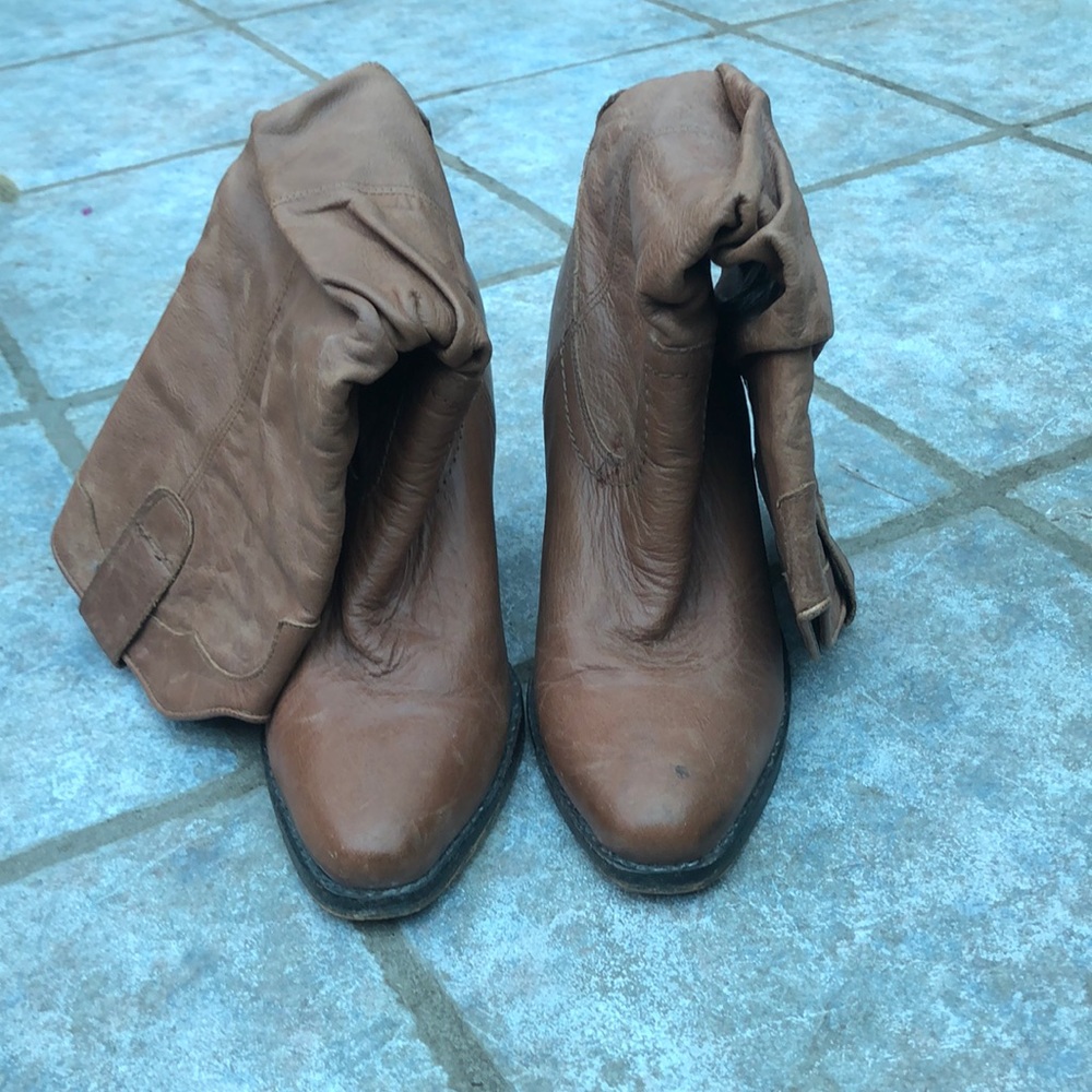 Steve Madden leather cowboy fashion boots